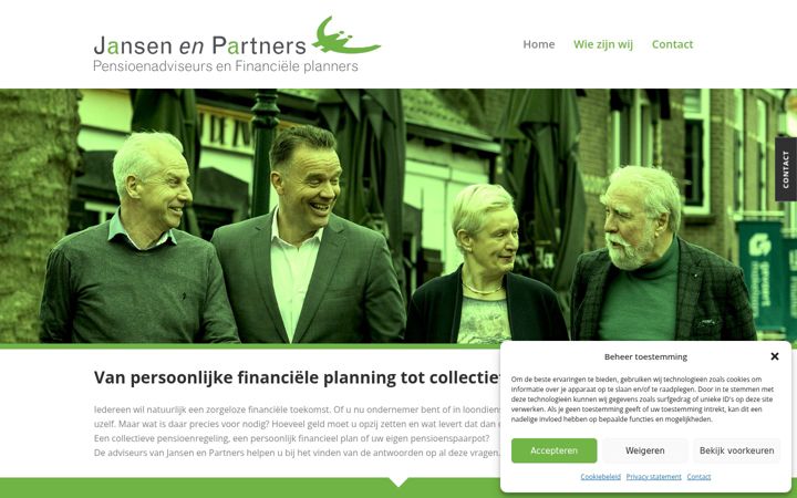 Screenshot of jansenenpartners.com