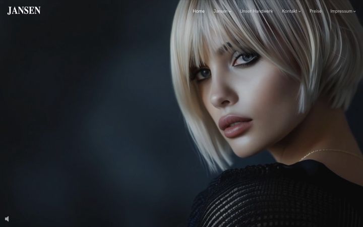 Screenshot of jansenforhair.com