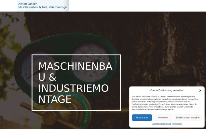 Screenshot of janser-maschinenbau.de