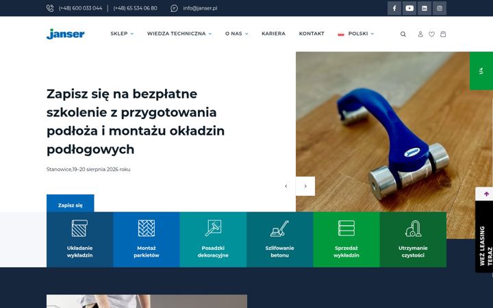 Screenshot of janser.pl