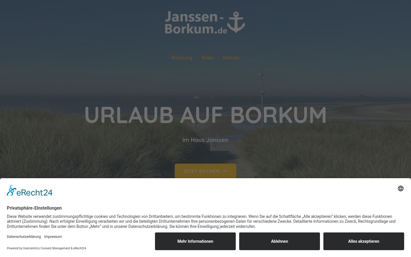 Screenshot tal-banner tal-kunsens muri qabel kwalunkwe interazzjoni