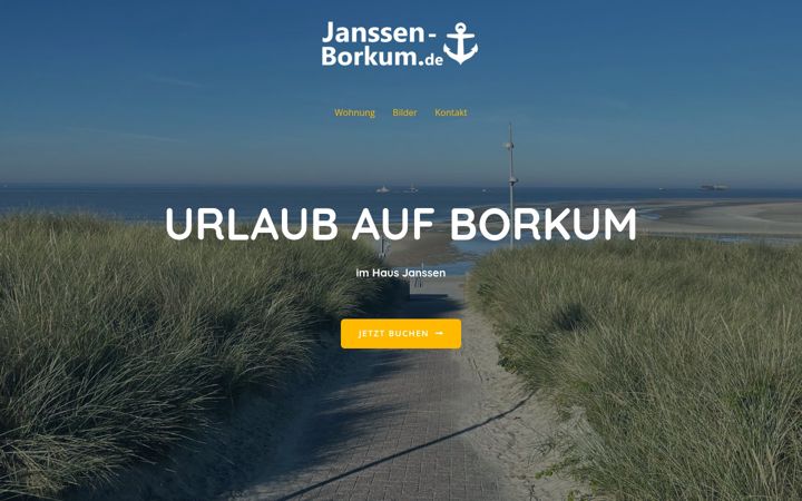 Screenshot of janssen-borkum.de