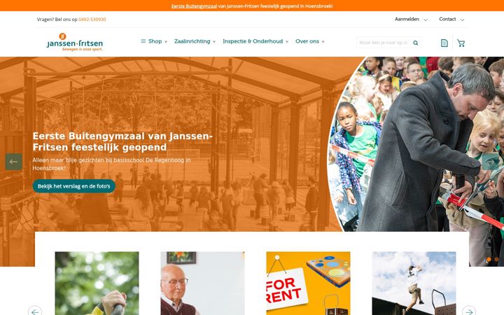 Posnetek zaslona janssen-fritsen.nl
