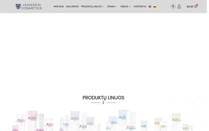 Screenshot of janssencosmetics.lt