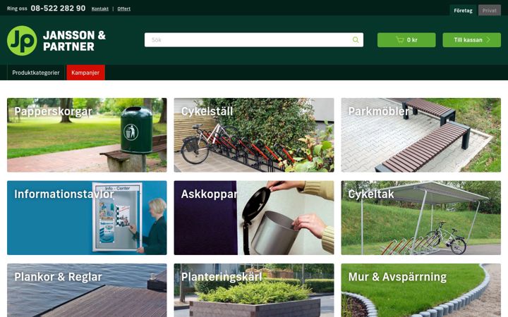 Screenshot of janssonpartner.se