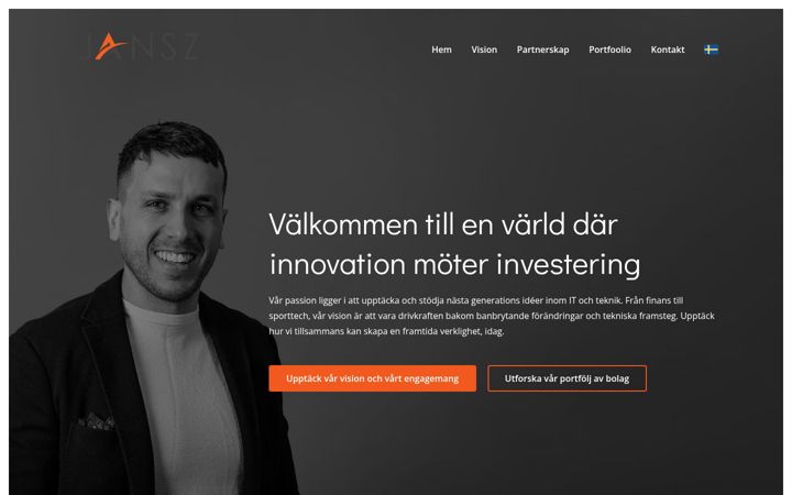 Screenshot of jansz.se