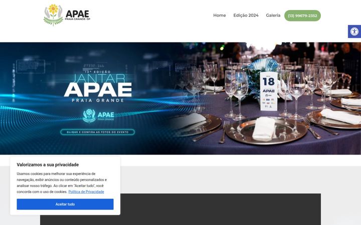 Screenshot of jantarapaepg.com.br