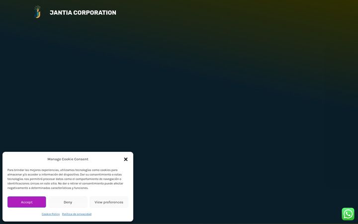 Screenshot of jantiacorporation.com