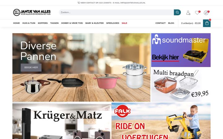 Screenshot of jantjevanalles.nl