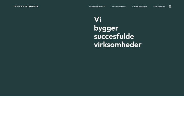 Screenshot of jantzengroup.com