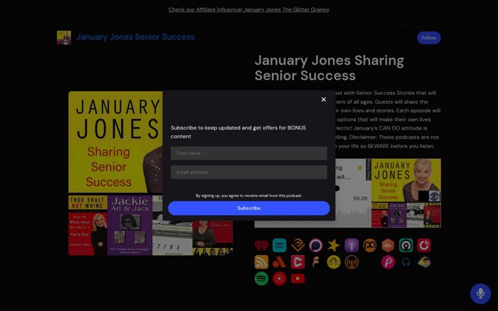 Screenshot van januaryjonessharingseniorsuccess.com