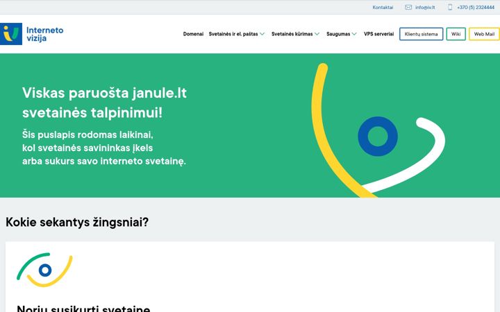 Screenshot of janule.lt