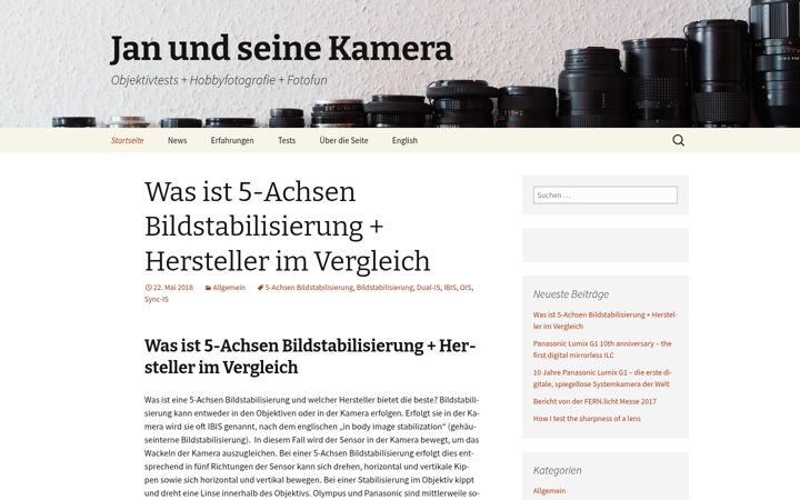 Screenshot of janundseinekamera.de