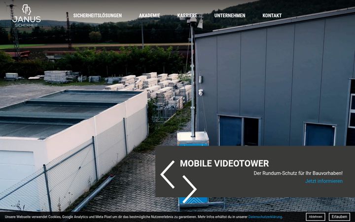 Screenshot of janus-sicherheit.de