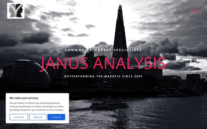 Screenshot of janusanalysis.com