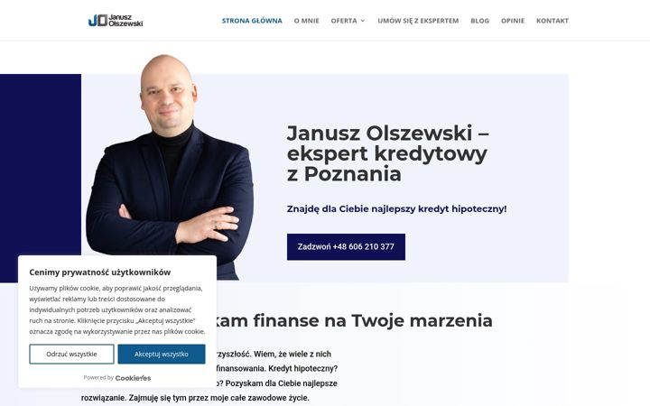 Screenshot of januszolszewski.pl