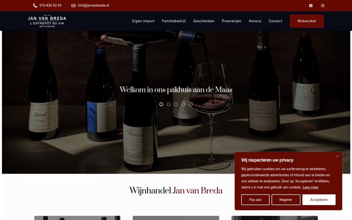 Screenshot of janvanbreda.nl
