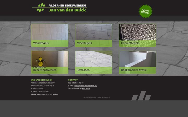Screenshot of janvandenbulck.be