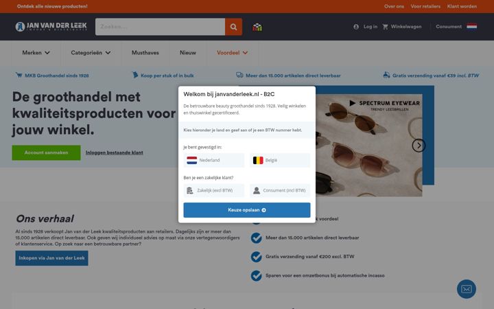 Screenshot of janvanderleek.nl