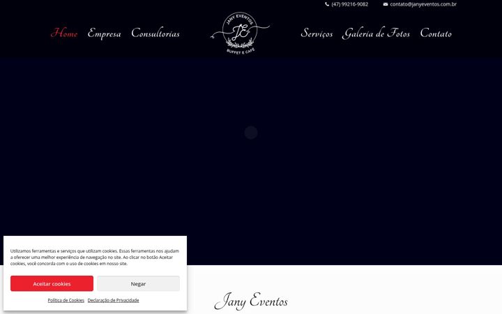 Screenshot of janyeventos.com.br