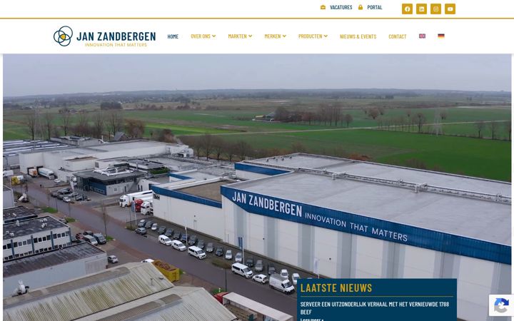 Screenshot of janzandbergen.nl