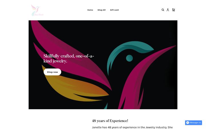 Screenshot of janzbeadz.com