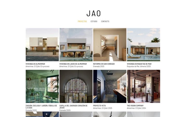 Screenshot of jaoarquitectura.com