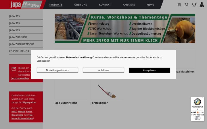 Screenshot of japa-austria.com