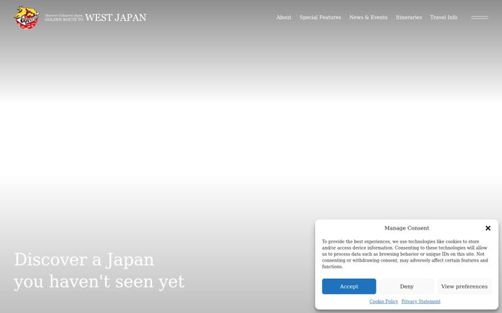 Screenshot of japan-west-goldenroute.com