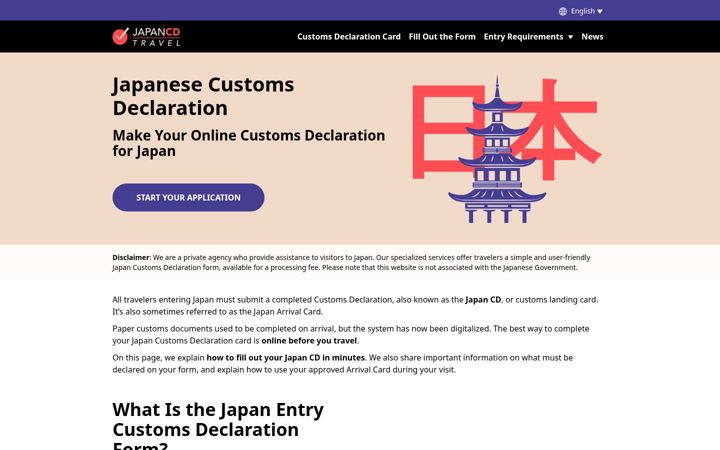 Screenshot of japancd-travel.com