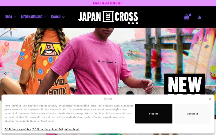 Screenshot of japancross.com