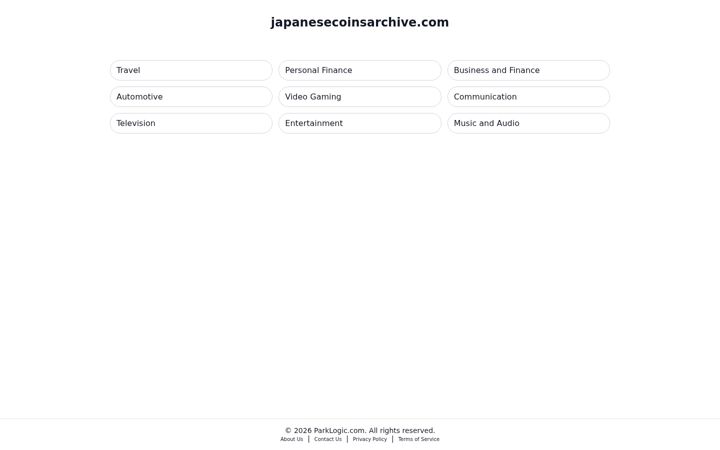 Screenshot of japanesecoinsarchive.com