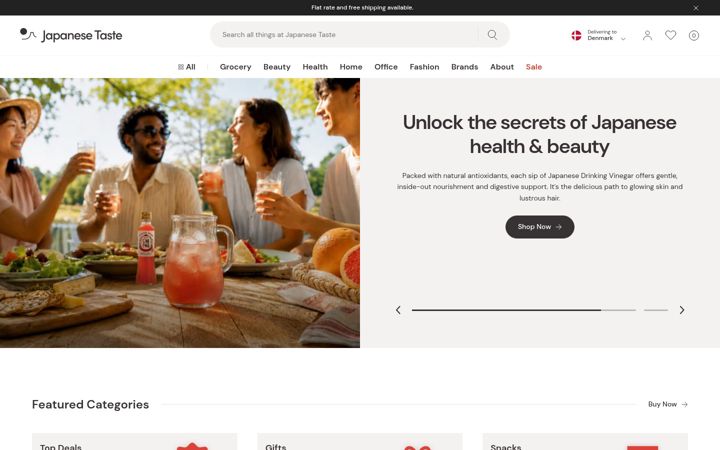 Screenshot of japanesetaste.com