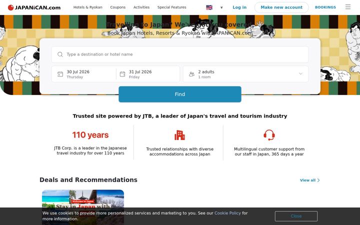 Screenshot of japanican.com