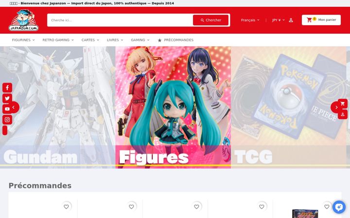 Screenshot of japanzon.com