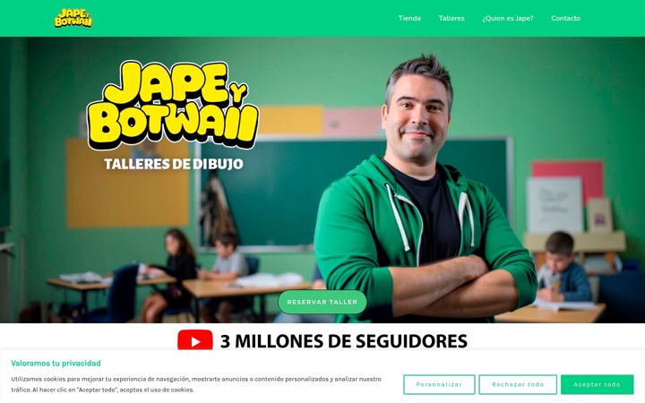 Screenshot of jape.es