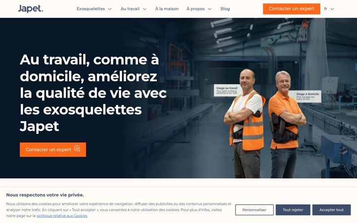 Screenshot of japet.eu