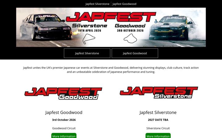 Screenshot of japfest.co.uk