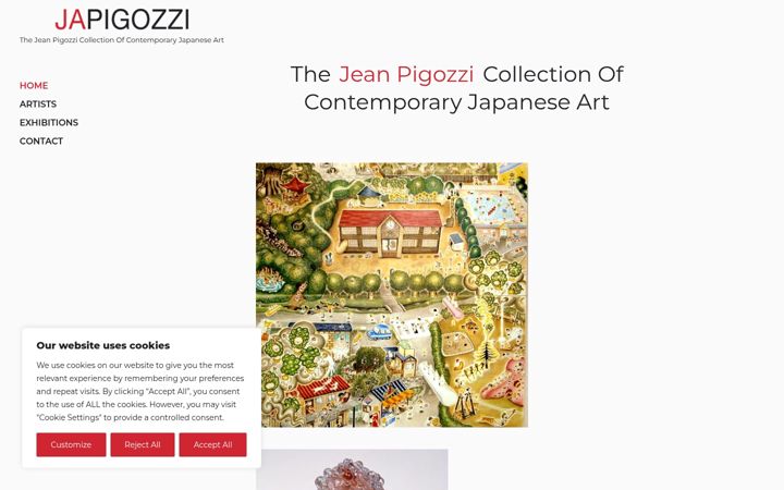 Screenshot of japigozzicollection.com