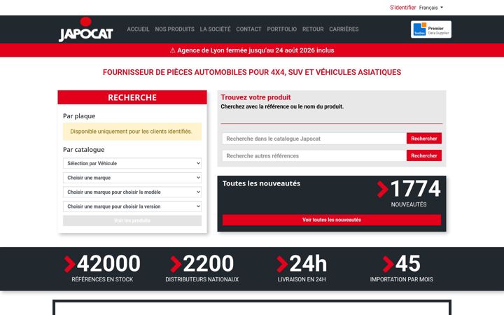 Screenshot of japocat.fr