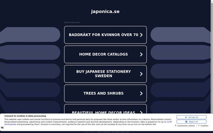 Screenshot of japonica.se
