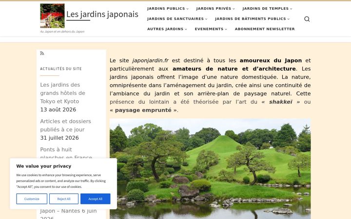 Screenshot of japonjardin.fr