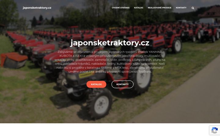 Screenshot of japonsketraktory.cz