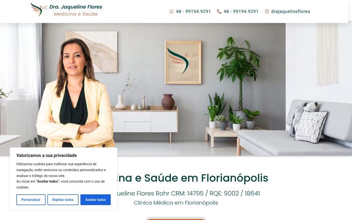 Screenshot of jaquelineflores.com.br