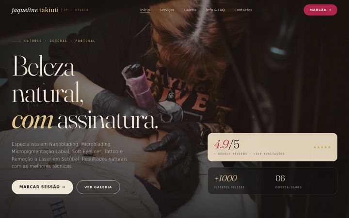 Screenshot of jaquelinetakiutistudio.com