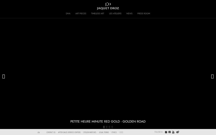 Screenshot of jaquet-droz.com