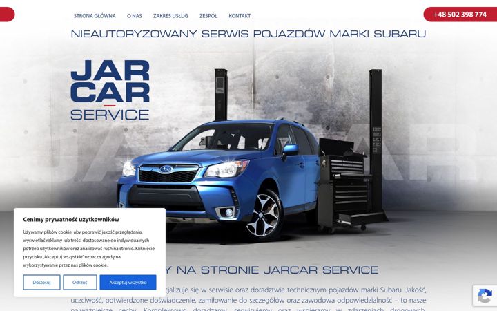 Screenshot of jarcarservice.pl