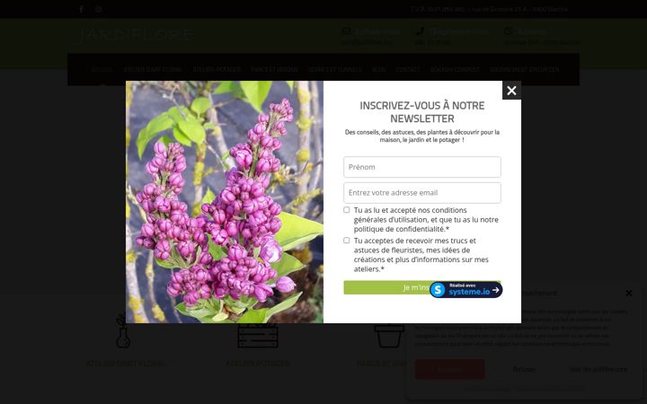 Screenshot of jardiflore.be