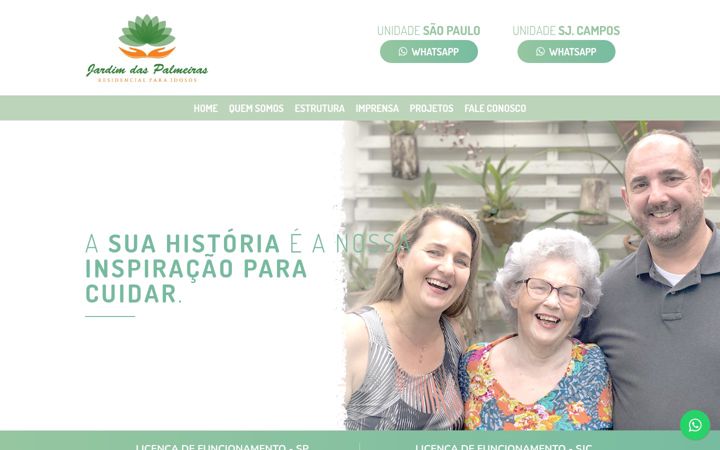 Screenshot of jardimdaspalmeiras.com