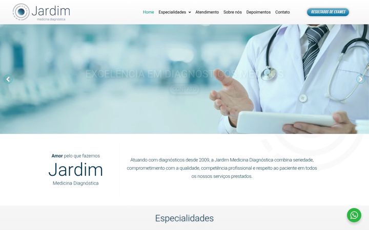Screenshot of jardimdiagnostica.com.br